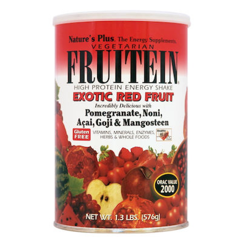 Nature's Plus Vegeterian Frutein Χωρίς Γλουτένη με Γεύση Exotic Red Fruit 576gr